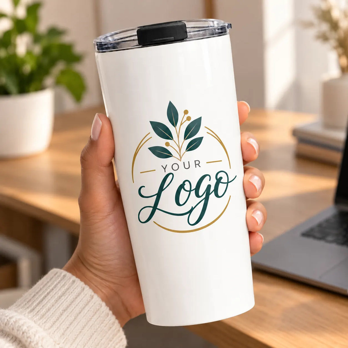 Vitrelic Tapered stainless steel tumbler