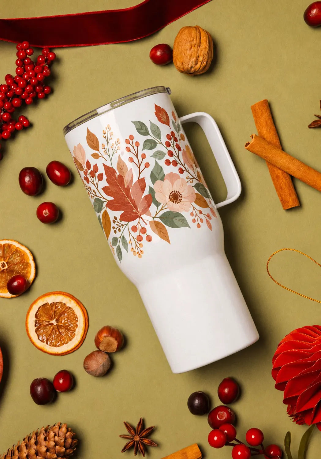 Vitrelic Travel mug with a handle