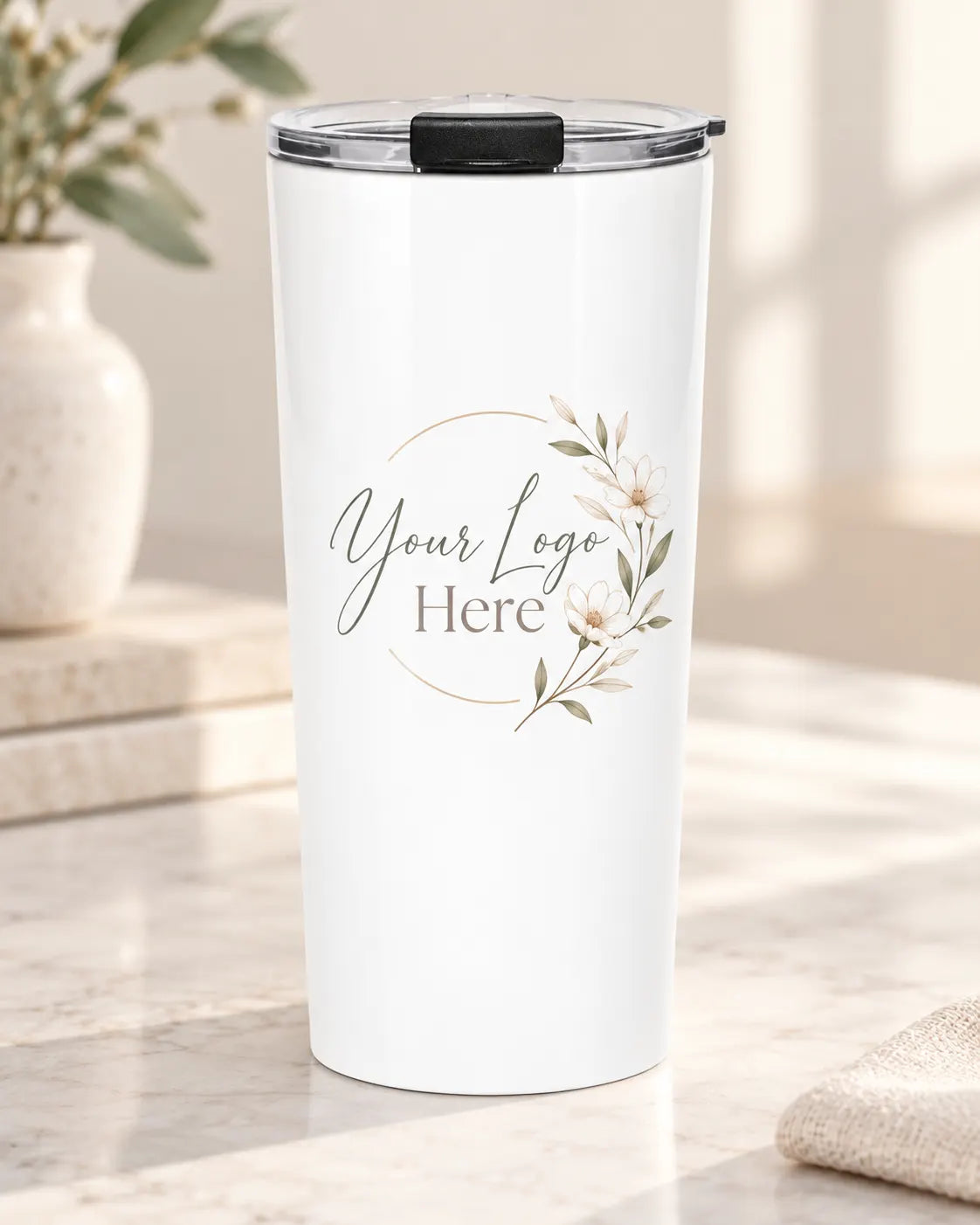 Vitrelic Tapered stainless steel tumbler