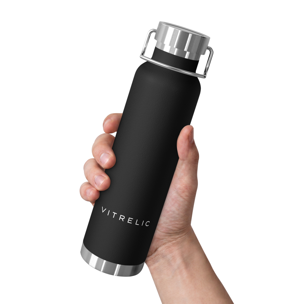 Vitrelic Copper Vacuum Insulated Bottle