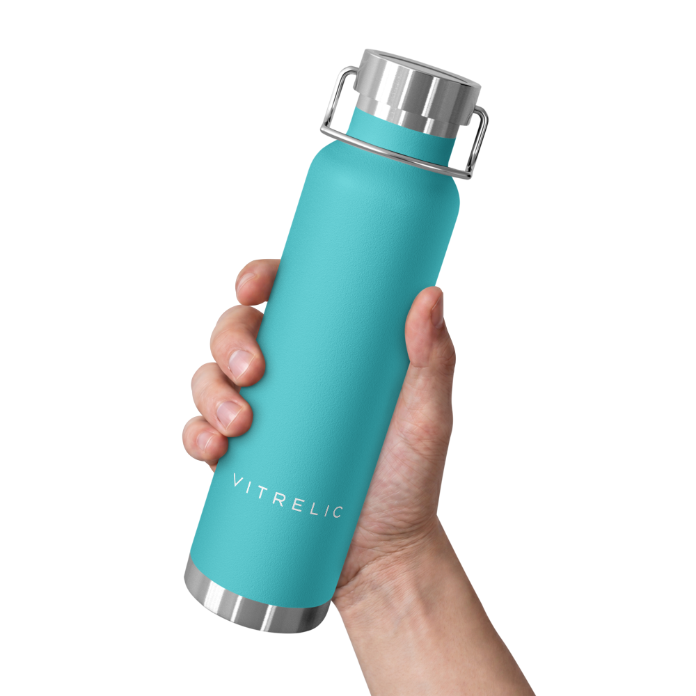 Vitrelic Copper Vacuum Insulated Bottle