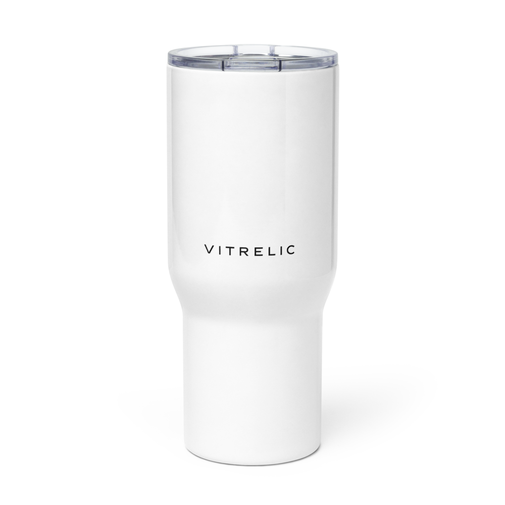 Vitrelic Travel mug with a handle