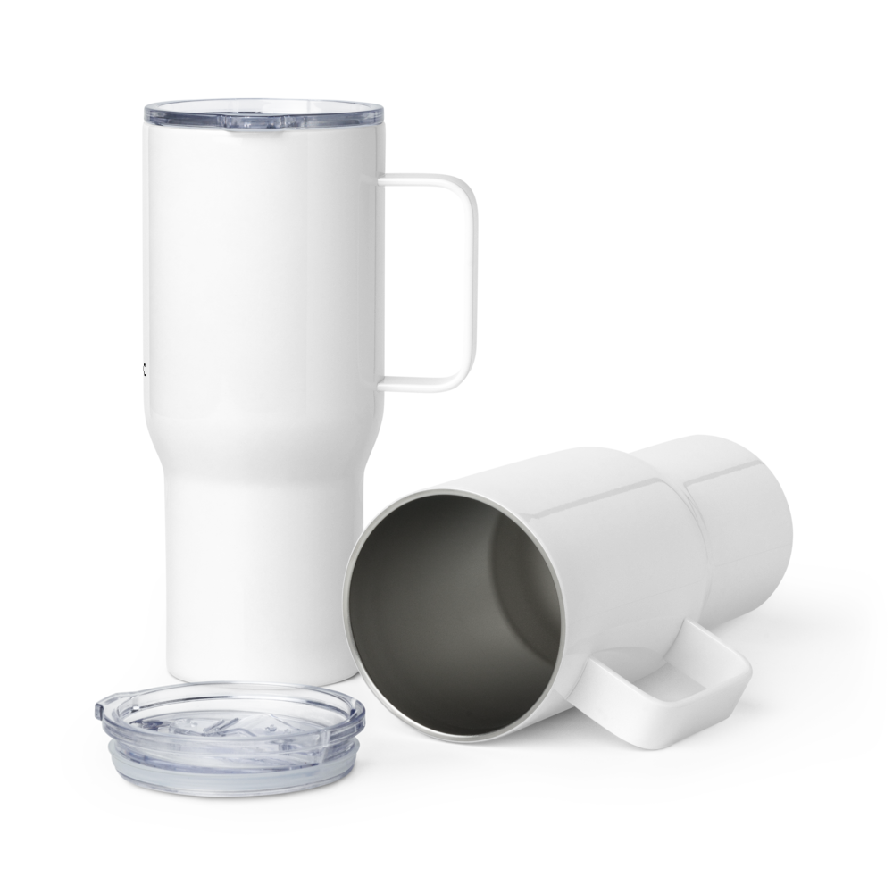 Vitrelic Travel mug with a handle
