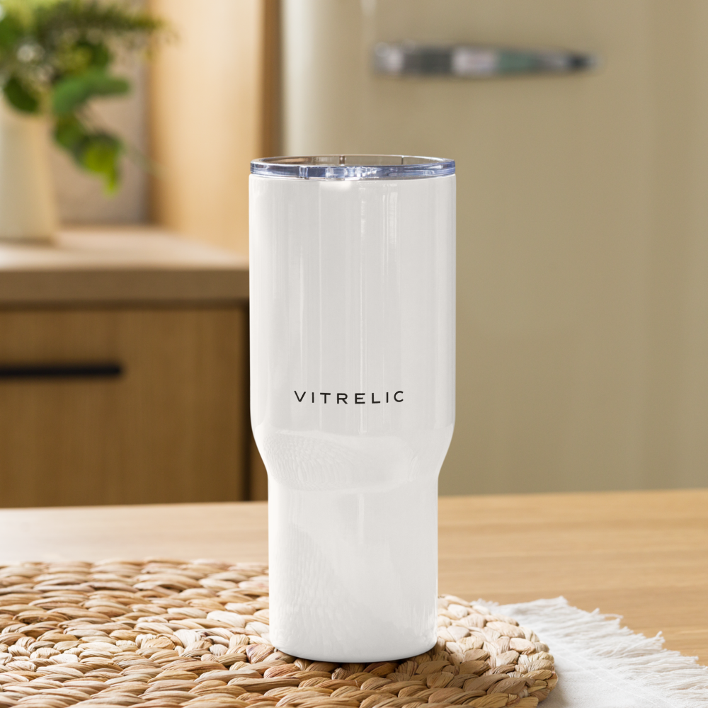Vitrelic Travel mug with a handle