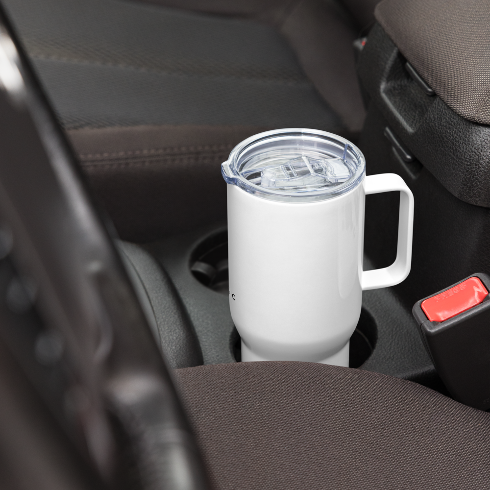 Vitrelic Travel mug with a handle
