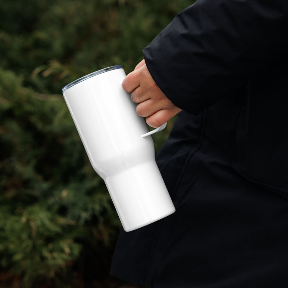 Vitrelic Travel mug with a handle